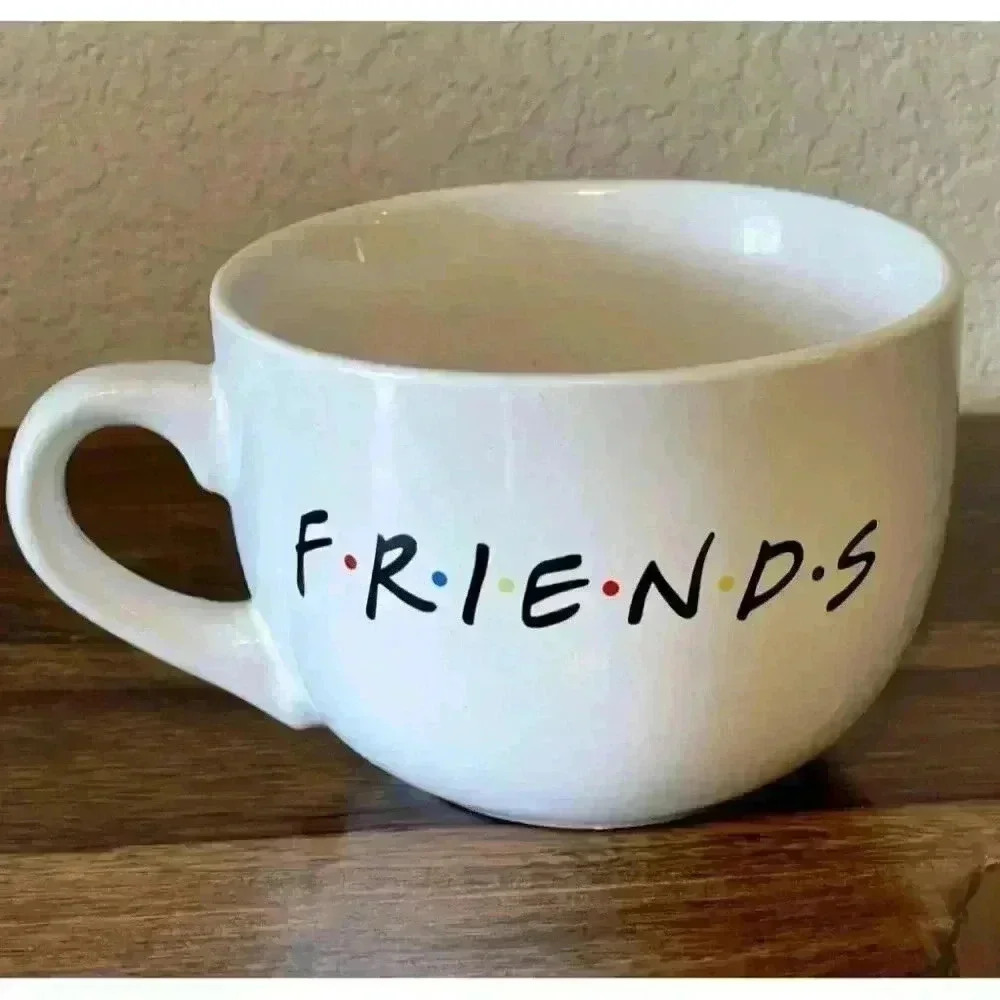 FRIENDS the TV show Central Perk White Large Ceramic Coffee/Tea Mug Cup 24oz